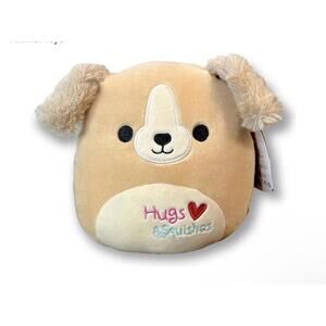 Squishmallows 8 Inch Steven The Tan Dog Plush with Hugs & Squishes